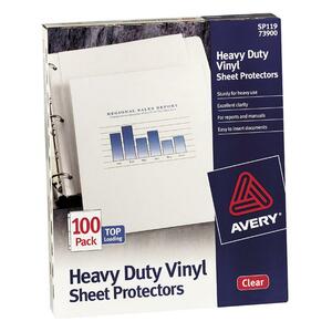 Avery Top Load Vinyl Sheet Protector - 50 Sheet Capacity - Legal 8.5" x 14" - Vinyl - 50 / Box - Clear