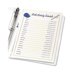 Avery Top Loading Sheet Protector - Letter 8.5" x 11" - Polypropylene - 100 / Pack - Clear