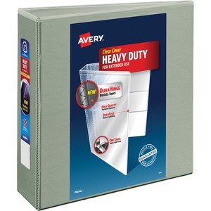 Avery Heavy-Duty Reference EZD View Binder - Letter - 8.5" x 11" - 670 Sheet x 3" Capacity - 1 Each - Gray