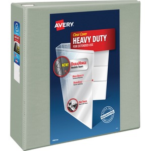 Avery Heavy-Duty Reference EZD View Binder - Letter - 8.5" x 11" - 780 Sheet x 4" Capacity - 1 Each - Gray