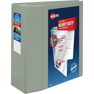 Avery Heavy-Duty Reference EZD View Binder - Letter - 8.5" x 11" - 1050 Sheet x 5" Capacity - 1 Each - Gray