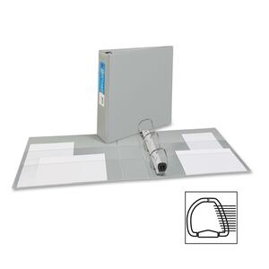 Avery EZD Reference Ring Binder - Letter - 8.5" x 11" - 540 Page x 2" Capacity - 1 Each - Gray