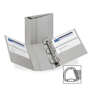 Avery EZD Reference Ring Binder - Letter - 8.5" x 11" - 780 Sheet x 4" Capacity - 1 Each - Gray