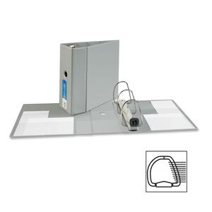 Avery EZD Reference Ring Binder - Letter - 8.5" x 11" - 1050 Sheet x 5" Capacity - 1 Each - Gray
