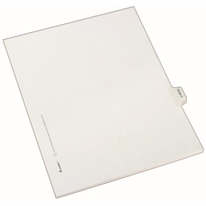 Avery Legal Exhibit Index Divider - 1 x Tab Printed X - 8.5" x 11" - 25 / Pack - White Divider