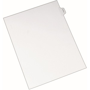 Avery Legal Exhibit Numeric Index Dividers - 1 x Tab Printed Exhibit 2 - 10 Tab(s)/Set - 8.5" x 11" - 25 / Pack - White Divider - Clear Tab