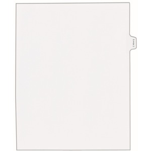 Avery Legal Exhibit Numeric Index Divider - 1 x Tab Printed Exhibit 3 - 10 Tab(s)/Set - 8.5" x 11" - 25 / Pack - White Divider - Clear Tab