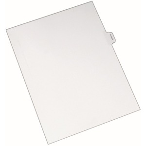 Avery Legal Exhibit Numeric Index Divider - 1 x Tab Printed Exhibit 4 - 10 Tab(s)/Set - 8.5" x 11" - 25 / Pack - White Divider - Clear Tab