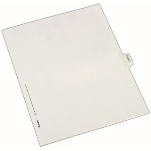 Avery Legal Exhibit Numeric Index Divider - 1 x Tab Printed Exhibit 5 - 10 Tab(s)/Set - 8.5" x 11" - 25 / Pack - White Divider - Clear Tab