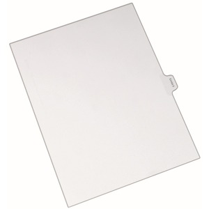 Avery Legal Exhibit Numeric Index Divider - 1 x Tab Printed Exhibit 6 - 10 Tab(s)/Set - 8.5" x 11" - 25 / Pack - White Divider - Clear Tab