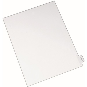 Avery Legal Exhibit Numeric Index Divider - 1 x Tab Printed Exhibit 10 - 10 Tab(s)/Set - 8.5" x 11" - 25 / Pack - White Divider - Clear Tab