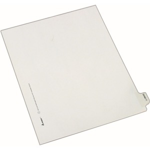 Avery Legal Exhibit Numeric Index Divider - 1 x Tab Printed Exhibit 11 - 10 Tab(s)/Set - 8.5" x 11" - 25 / Pack - White Divider - Clear Tab