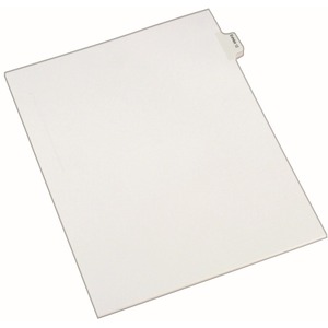 Avery Legal Exhibit Numeric Index Divider - 1 x Tab Printed Exhibit 12 - 10 Tab(s)/Set - 8.5" x 11" - 25 / Pack - White Divider - Clear Tab