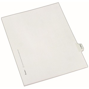 Avery Legal Exhibit Numeric Index Divider - 1 x Tab Printed Exhibit 13 - 10 Tab(s)/Set - 8.5" x 11" - 25 / Pack - White Divider - Clear Tab