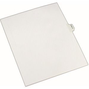 Avery Legal Exhibit Numeric Index Divider - 1 x Tab Printed Exhibit 15 - 10 Tab(s)/Set - 8.5" x 11" - 25 / Pack - White Divider - Clear Tab