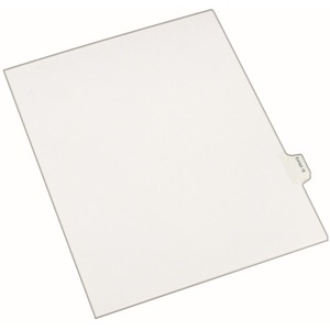 Avery Legal Exhibit Numeric Index Divider - 1 x Tab Printed Exhibit 18 - 10 Tab(s)/Set - 8.5" x 11" - 25 / Pack - White Divider - Clear Tab