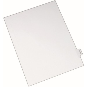 Avery Legal Exhibit Numeric Index Divider - 1 x Tab Printed Exhibit 19 - 10 Tab(s)/Set - 8.5" x 11" - 25 / Pack - White Divider - Clear Tab
