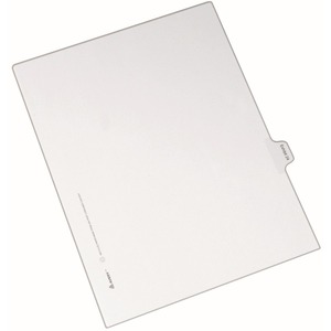 Avery Legal Exhibit Numeric Index Divider - 1 x Tab Printed Exhibit 24 - 10 Tab(s)/Set - 8.5" x 11" - 25 / Pack - White Divider - Clear Tab