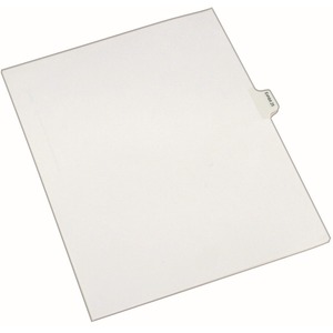 Avery Legal Exhibit Numeric Index Divider - 1 x Tab Printed Exhibit 25 - 25 Tab(s)/Set - 8.5" x 11" - 25 / Pack - White Divider