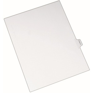 Avery Legal Exhibit Numeric Index Divider - 1 x Tab Printed Exhibit 27 - 25 Tab(s)/Set - 8.5" x 11" - 25 / Pack - White Divider