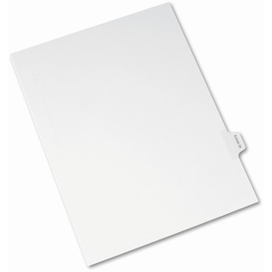 Avery Legal Exhibit Numeric Index Divider - 1 x Tab Printed Exhibit 28 - 25 Tab(s)/Set - 8.5" x 11" - 25 / Pack - White Divider