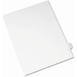 Avery Legal Exhibit Numeric Index Divider - 1 x Tab Printed Exhibit 29 - 25 Tab(s)/Set - 8.5" x 11" - 25 / Pack - White Divider - Clear Tab