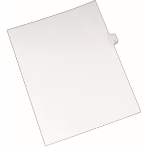 Avery Individual Legal Tab Divider - 1 x Tab Printed J - 8.5" x 11" - 25 / Pack - White Divider
