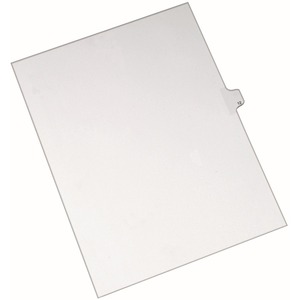 Avery Side-Tab Legal Index Divider - 1 x Tab Printed 12 - 25 Tab(s)/Set - 8.5" x 11" - 25 / Pack - White Tab