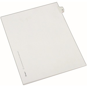 Avery Side-Tab Legal Index Divider - 1 x Tab Printed 23 - 8.5" x 11" - 25 / Pack - White Divider - White Tab