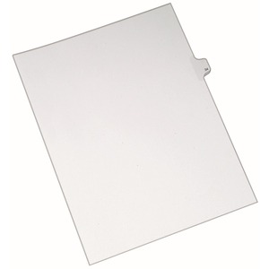 Avery Side-Tab Legal Index Divider - 1 x Tab Printed 34 - 8.5" x 11" - 25 / Pack - White Divider - White Tab