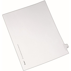 Avery Side-Tab Legal Index Divider - 1 x Tab Printed 53 - 8.5" x 11" - 25 / Pack - White Divider - White Tab