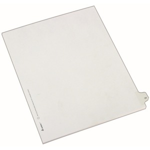 Avery Side-Tab Legal Index Divider - 1 x Tab Printed 77 - 8.5" x 11" - 25 / Pack - White Divider - White Tab