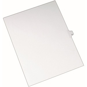 Avery Side-Tab Legal Index Divider - 1 x Tab Printed 89 - 8.5" x 11" - 25 / Pack - White Divider - White Tab