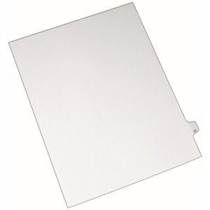 Avery Side-Tab Legal Index Divider - 1 x Tab Printed 97 - 8.5" x 11" - 25 / Pack - White Divider - White Tab