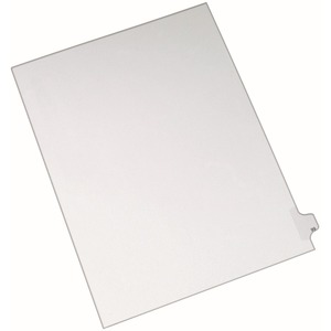 Avery Side-Tab Legal Index Divider - 1 x Tab Printed 99 - 8.5" x 11" - 25 / Pack - White Divider - White Tab
