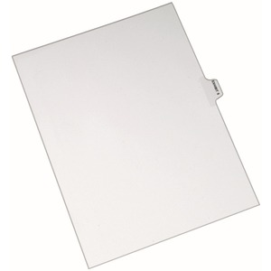 Avery Individual Side Tab Legal Exhibit Dividers - 1 x Tab Printed Exhibit 5 - 25 Tab(s)/Set - 8.5" x 11" - 25 / Pack - White Divider