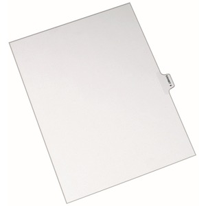 Avery Individual Side Tab Legal Exhibit Dividers - 1 x Tab Printed Exhibit 6 - 25 Tab(s)/Set - 8.5" x 11" - 25 / Pack - White Divider