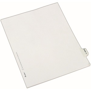 Avery Individual Side Tab Legal Exhibit Dividers - 1 x Tab Printed Exhibit 12 - 25 Tab(s)/Set - 8.5" x 11" - 25 / Pack - White Divider