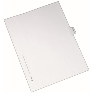 Avery Individual Side Tab Legal Exhibit Dividers - 1 x Tab Printed Exhibit 16 - 8.5" x 11" - 25 / Pack - White Divider