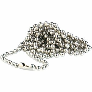 Baumgartens Beaded ID Chain - Silver