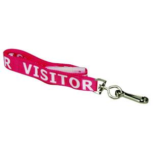 Baumgartens Breakaway Visitor Lanyard - White, Red