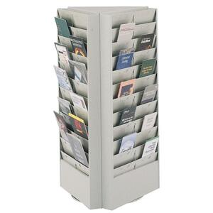 Buddy Brochure Display Roto Rack - 30.37" x 17" x 15" - Steel - Putty