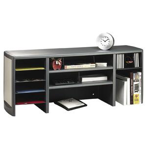 Buddy Spacesaver 47" Metal Desktop Organizer - 18.5" x 47" x 12.5" - Steel - Black