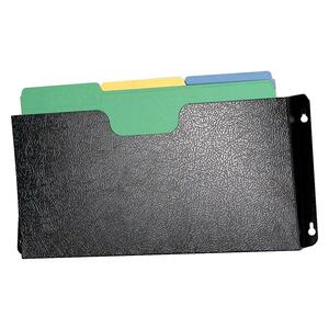 Buddy Dr. Pocket Legal Size Wall Pocket - 8.25" x 17.25" x 2.5" - Steel - Black