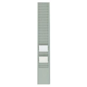 Buddy Time Card Badge Rack - 18.62" x 2.88" x 1" - 40 Pocket(s) - Steel - Platinum