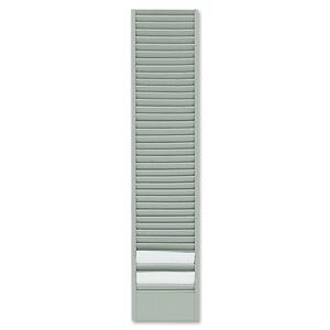 Buddy Time Card Badge Rack - 18.5" x 4" x 0.75" - 40 Pocket(s) - Steel - Platinum
