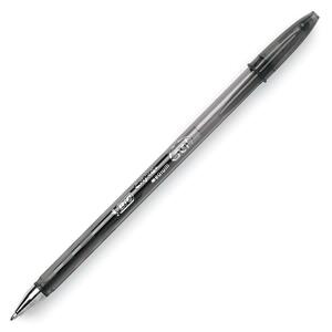 BIC Cristal Gel Pen - 0.8 mm Pen Point Size - Black Ink - Clear Barrel - 12 / Dozen