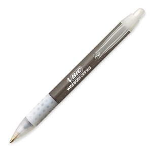 BIC WideBody Retractable Ball Pen - Black Ink - Black Barrel - 12 / Dozen