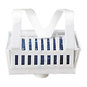Big D Toilet Bowl Rim Hanger With Non-Para Block - Biodegradable, Non-para Deodorizer - Apple Fragrance - Lasts for 1500 Flushes - 12 / Carton - White