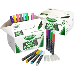 Crayola Classpack GelFX Washable Marker - Assorted Ink - 80 / Box